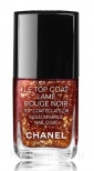 Топовое покрытие для ногтей Chanel Le Top Coat Lame Rouge Noir Gold Sparkle Nail Coat
