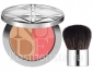 Сухие румяна Dior Diorskin Nude Tan Paradise Duo Iridescent Blush & Bronzing Powder With Kabuki Brush