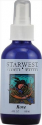 Увлажняющий тоник, лосьон, вода Starwest Botanicals Rose Flower Water