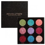 Сухие тени Makeup Revolution Abracadabra Pressed Glitter Palette