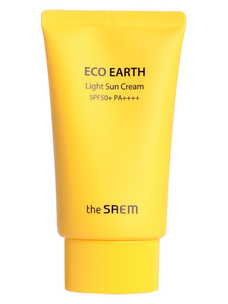 Лёгкий солнцезащитный крем The Saem Eco Earth Power Light Sun Cream SPF50+ PA+++