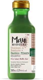 Очищающее средство для сухих, окрашенных и поврежденных волос Maui Moisture Hair Care Thicken and Restore + Bamboo Fibers Shampoo For Weak, Brittle Hair