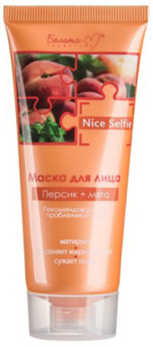 Nice Selfie Маска для лица Белита Витэкс «Персик + мята»
