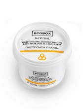 Увлажняющая маска для лица Ecobox Natural Moisturizing And Nourishing Face Mask For All Skin Types White Clay & Flax Oil