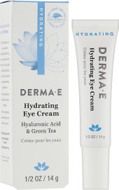 Крем для век или губ Derma E Hydrating Eye Cream with Hyaluronic Acid & Green Tea