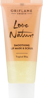 Интенсивное средство для век или губ Oriflame Love Nature Smoothing Lip Mask & Scrub Tropical Bliss