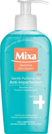Гель, пенка для умывания Mixa Anti-Imperfection Soapless Cleansing Gel