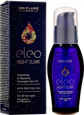 Питающее и увлажняющее масло для волос Oriflame Eleo Night Elixir