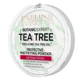 Компактная пудра Eveline Cosmetics Botanic Expert Tea Tree 100% Protective Mattifying Powder Antibacterial 3 in 1