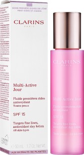 Увлажняющая эмульсия, флюид Clarins Multi-Active Antioxidant Day Lotion SPF15