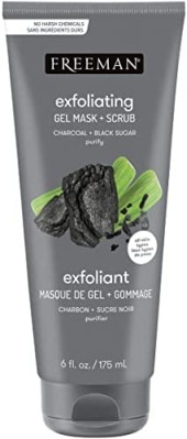 Маска для лица Freeman Exfoliating Gel Mask + Scrub Charcoal + Black Sugar