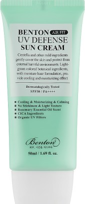 Солнцезащита SPF 30-50 Benton UV Defense Sun Cream SPF 50+/PA++++