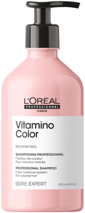 Профессиональный шампунь для защиты цвета окрашенных волос L'oreal Professionnel Serie Expert Vitamino Color Professional Shampoo
