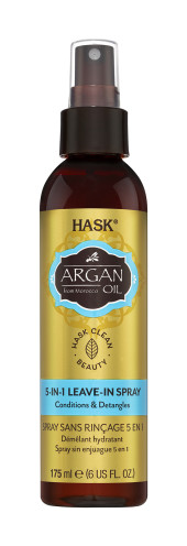 Питающей и увлажняющей лосьон и спрей для волос Hask Argan Oil 5-in-1 Leave-In Spray