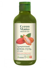 Крем-гель для душа суперпитание с Д-пантенолом и маслом какао Green Mama