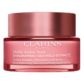 Увлажняющий крем Clarins Multi-Active Nuit Niacinamide+Sea Holly Extract Glow Boosting Line-Smoothing Night Cream
