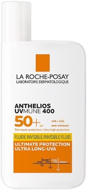 Лёгкий солнцезащитный флюид La Roche-Posay Anthelios UVmune 400 Invisible Fluid SPF50+ Fragrance Free