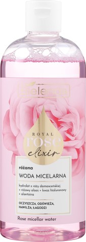 Очищающая вода, лосьон, тоник Bielenda Royal Rose Elixir Rose Micellar Water