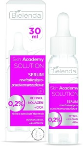 Антивозрастное интенсивное средство Bielenda Skin Academy Solution Revitalizing and Anti-Wrinkle Serum 0,2% Retinol