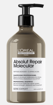 Очищающее средство для сухих, окрашенных и поврежденных волос L'Oreal Professionnel Absolut Repair Molecular Professional Shampoo
