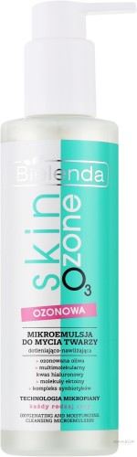Гель, пенка для умывания Bielenda Skin O3 Zone Oxygenating And Moisturizing Cleansing Micro Emulsion