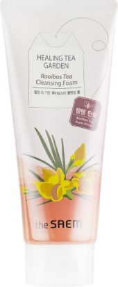 Гель, пенка для умывания The Saem Healing Garden Tea Rooibos Cleansing Foam