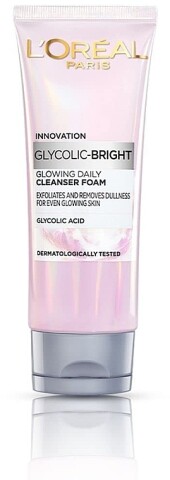 Гель, пенка для умывания L'Oreal Glycolic Bright Glowing Daily Cleansing Foam