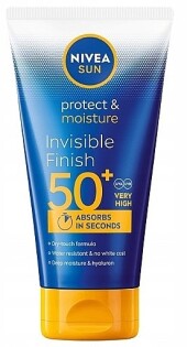 Защищающее и восстанавливающее средство с SPF 30-50 Nivea Sun Protect & Moisture Invisible Finish SPF50+
