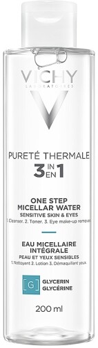 Очищающая вода, лосьон, тоник Vichy Purete Thermale 3in1 One Step Micellar Water