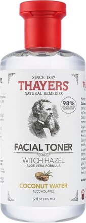 Тонер для лица без спирта с гамамелисом и кокосом Thayers Witch Hazel Coconut Water Facial Toner