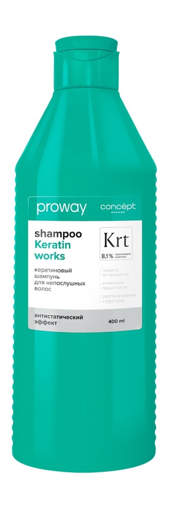 Шампунь для непослушных волос с кератином Concept Keratin Works Shampoo