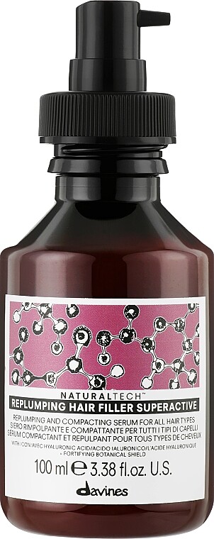 Филлер для эластичности волос Davines NaturalTech Replumping Hair Filler Superactive