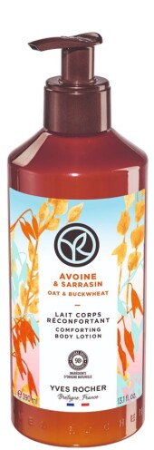 Увлажняющая и питательная эмульсия, флюид, молочко для тела Yves Rocher Oat & Buckwheat Silky Lotion
