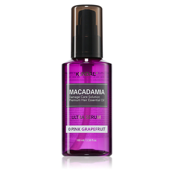 Сыворотка для волос с ароматом розового грейпфрута Kundal Macadamia Ultra Serum Pink Grapefruit
