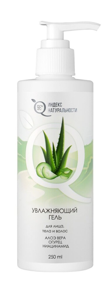 Увлажняющий гель для лица, тела и волос Индекс натуральности