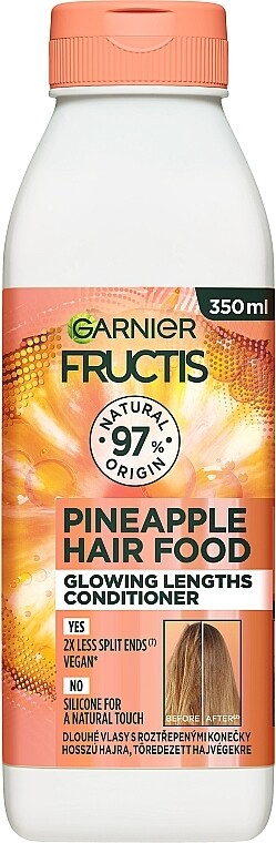 Бальзам-ополаскиватель для длинных, тусклых волос Garnier Fructis Pineapple Hair Food Conditioner