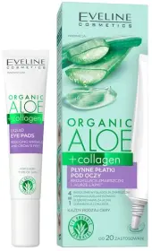 Жидкие патчи для кожи вокруг глаз Eveline Aloe+Collagen Liquid Eye Pads