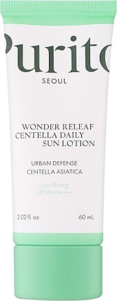 Солнцезащитный лосьон с центеллой Purito Wonder Releaf Centella Daily Sun Lotion SPF50+ PA50++++