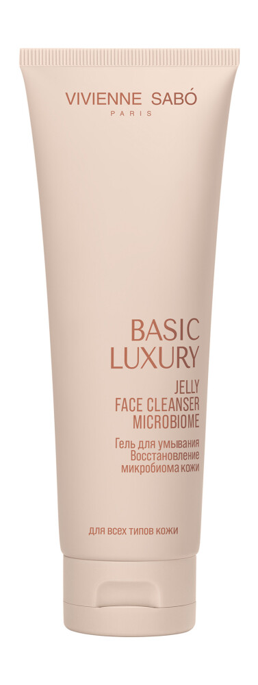 Желейный гель для умывания лица с пробиотиками и соком алоэ Vivienne Sabo Basic Luxury Jelly Face Cleanser Microbiome