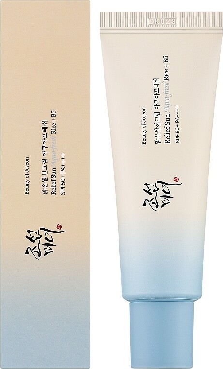 Лёгкий солнцезащитный крем с пантенолом Beauty Of Joseon Relief Aqua-Fresh Rice + B5 SPF 50+ PA++++