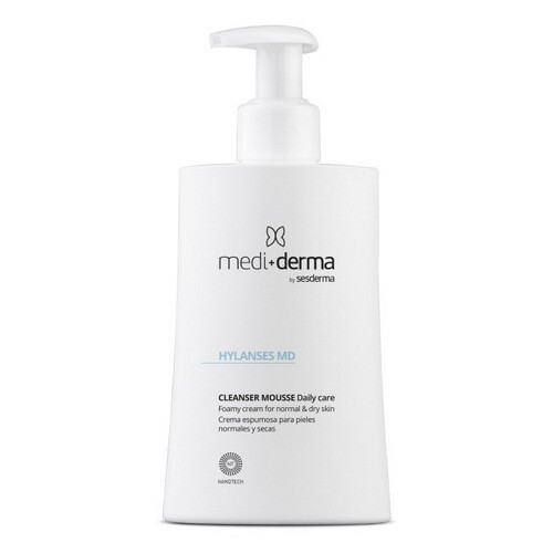 Крем-пенка для умывания для нормальной и сухой кожи Mediderma by SesDerma Hylanses MD Cleanser Mousse Daily Care
