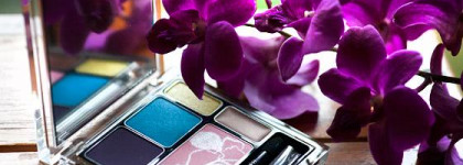 Shu Uemura Morphorium Blue Palette, лимитированная палетка из весенней коллекции - свотчи, упаковка, качество