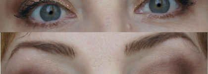 Odyssey  Eye Quartet Mineral Palette, Clarins  свотчи, макияж