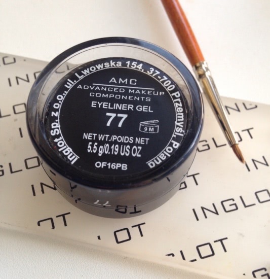 Гелевая подводка Inglot eyeliner gel #77