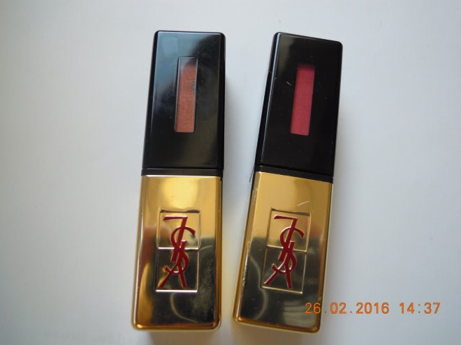 Лак для губ YSL rouge pur couture Vernis A Levres Rebel Nudes в оттенках 103 и 106