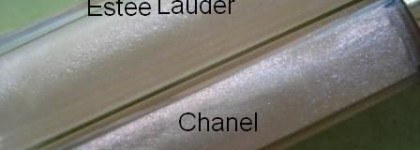 Сравнение двух блесков: Chanel Levres Scintillantes #98 Galactic и Estee Lauder Pure Colour #43 Opulent Opal