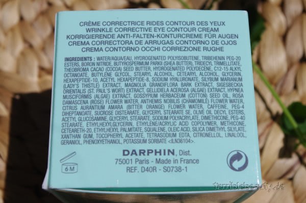 Разглаживающий крем для контура глаз Darphin Wrinkle Corrective Eye Contour Cream