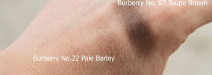 Тени Burberry Sheer eye shadow: No.22 Pale Barley (Le), No. 07 Taupe Brown