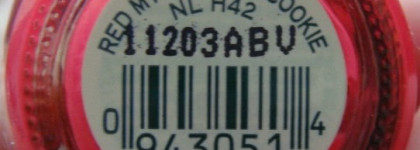 OPI Red my fortune cookie NL H42 и его сравнение с моим семейством коралловых