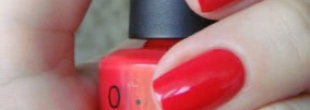 OPI Red my fortune cookie NL H42 и его сравнение с моим семейством коралловых